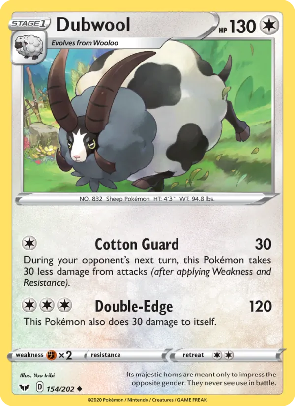 Dubwool - Sword & Shield Pokemon Card