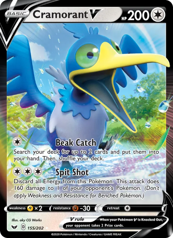 Cramorant V - Sword & Shield Pokemon Card