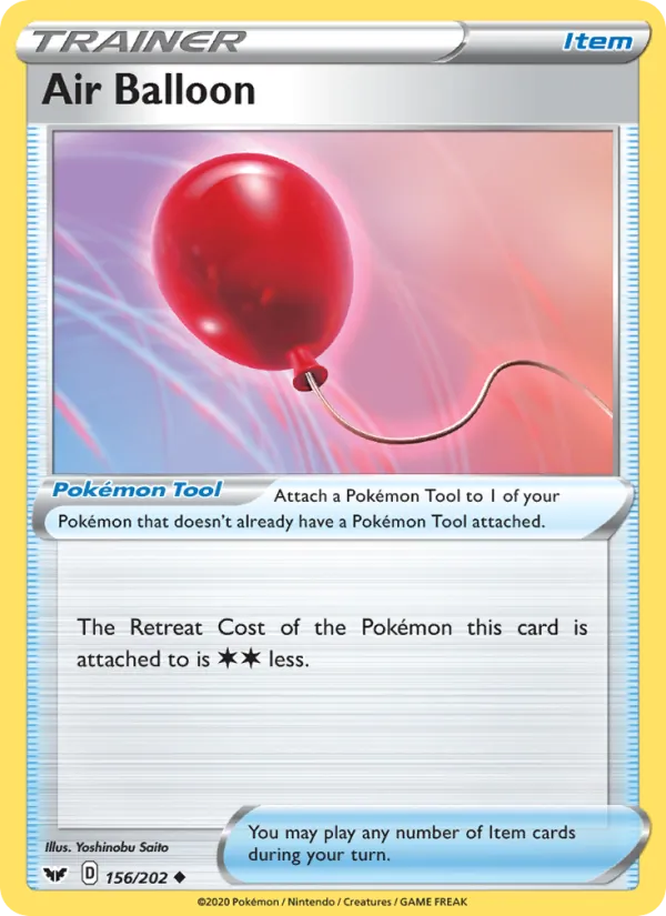 Air Balloon - Sword & Shield Pokemon Card