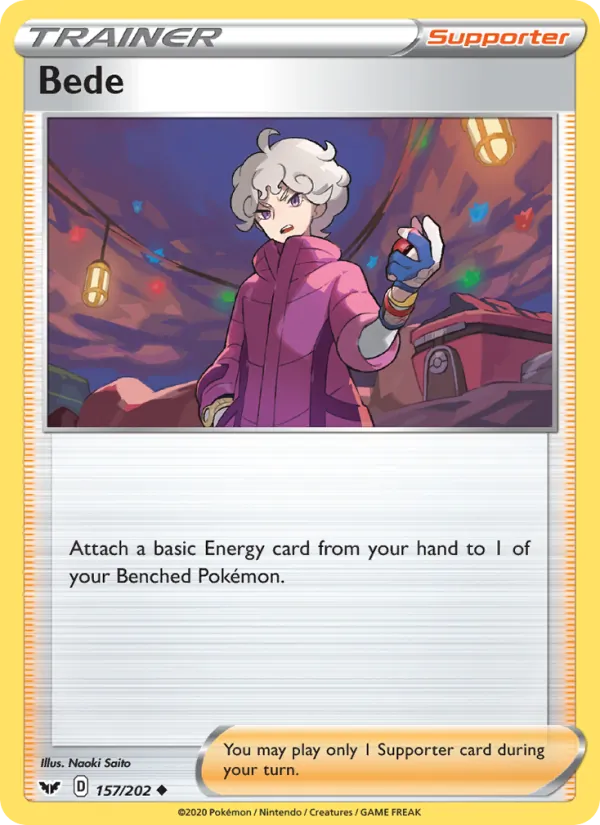 Bede - Sword & Shield Pokemon Card