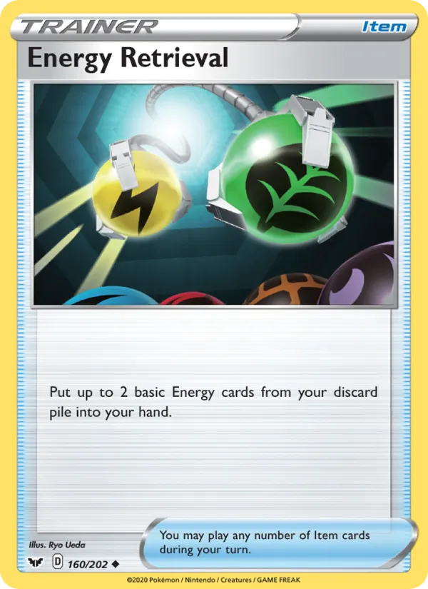 Energy Retrieval - Sword & Shield Pokemon Card