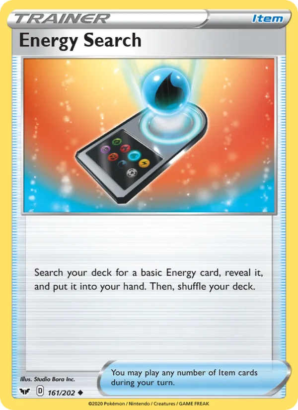 Energy Search - Sword & Shield Pokemon Card