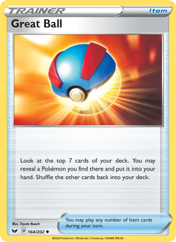 Great Ball - Sword & Shield Pokemon Card