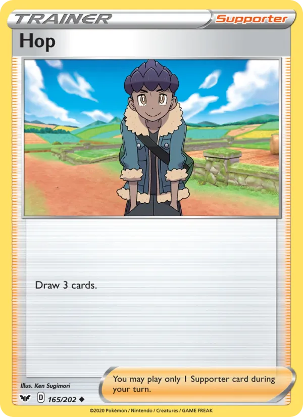 Hop - Sword & Shield Pokemon Card