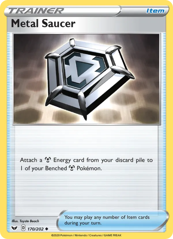 Metal Saucer - Sword & Shield Pokemon Card