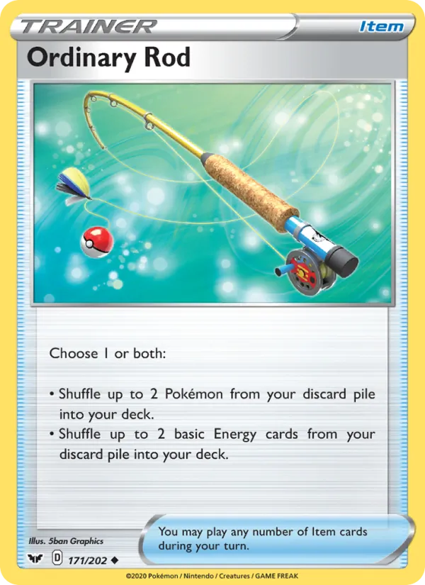 Ordinary Rod - Sword & Shield Pokemon Card