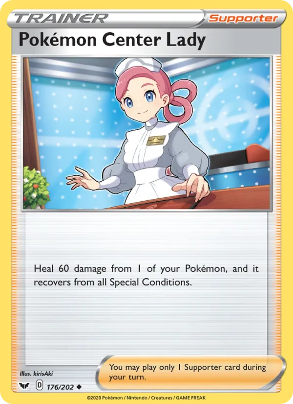 Pokémon Center Lady - Sword & Shield Pokemon Card