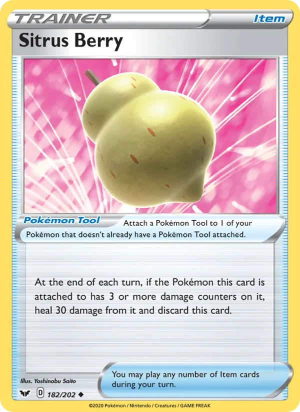 Sitrus Berry - Sword & Shield Pokemon Card