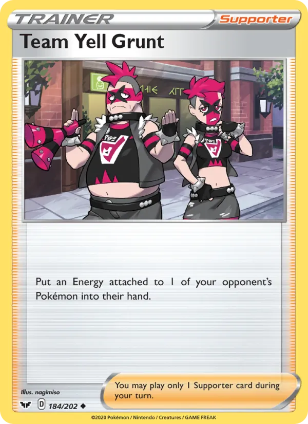 Team Yell Grunt - Sword & Shield Pokemon Card
