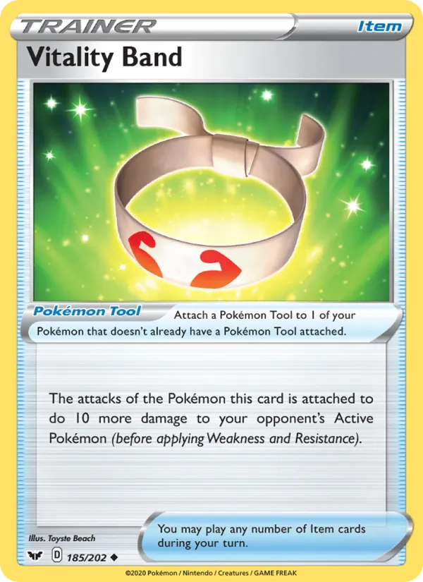 Vitality Band - Sword & Shield Pokemon Card