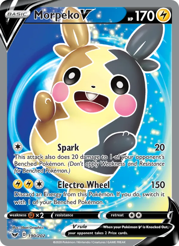 Morpeko V - Sword & Shield Pokemon Card