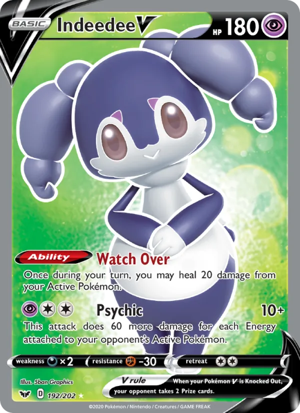 Indeedee V - Sword & Shield Pokemon Card