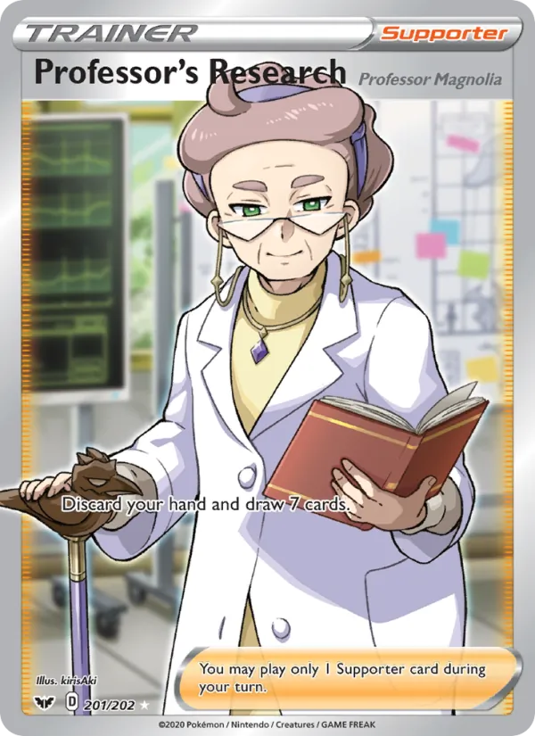Professor's Research (Professor Magnolia) - Sword & Shield Pokemon Card