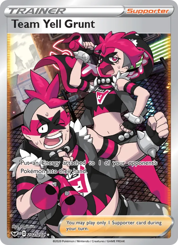 Team Yell Grunt - Sword & Shield Pokemon Card