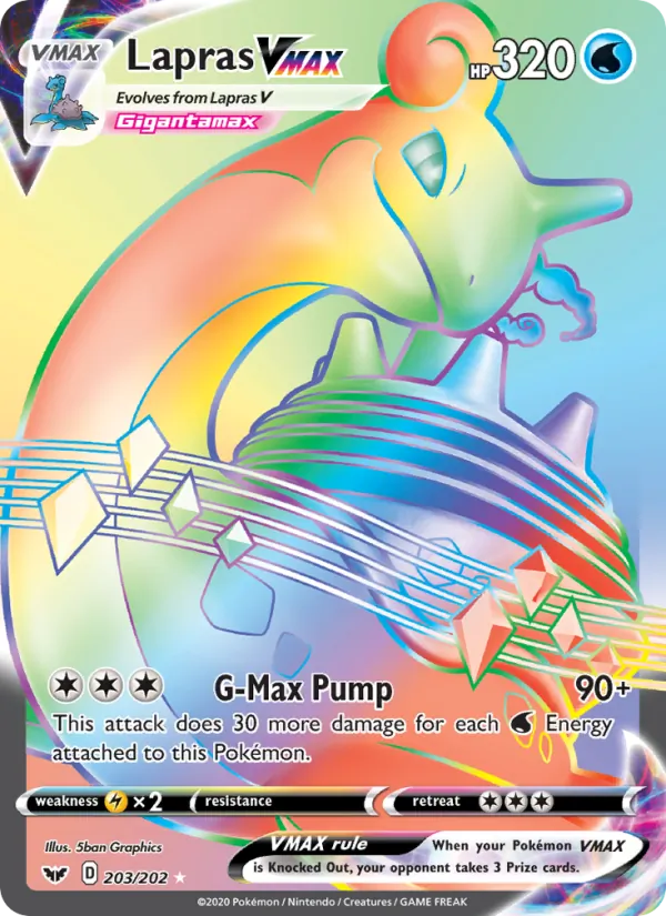 Lapras VMAX - Sword & Shield Pokemon Card