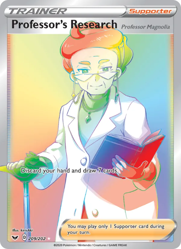Professor's Research (Professor Magnolia) - Sword & Shield Pokemon Card