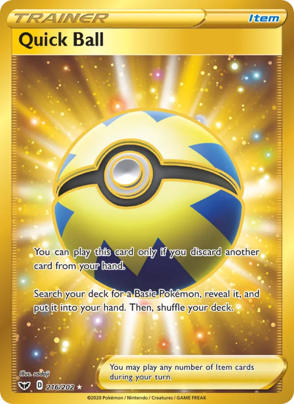 Quick Ball - Sword & Shield Pokemon Card