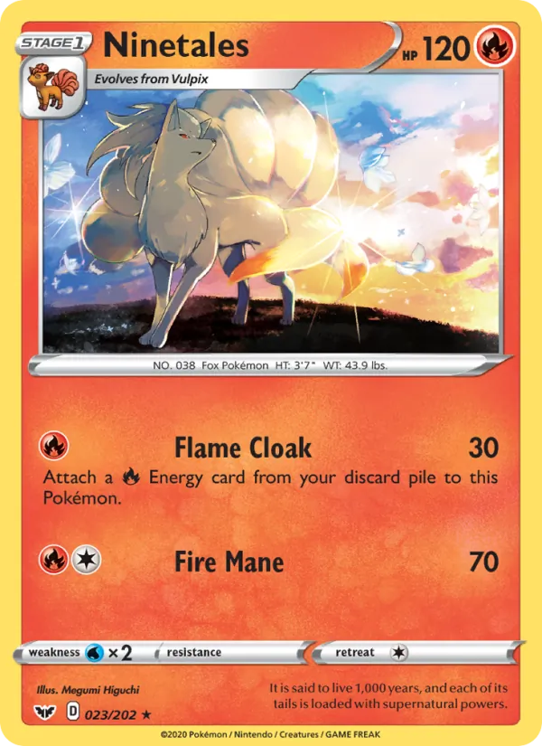 Ninetales - Sword & Shield Pokemon Card