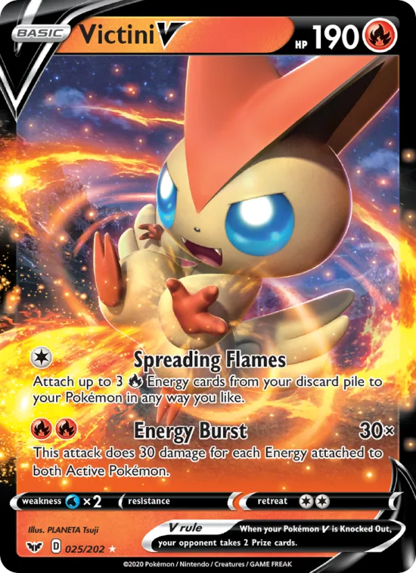 Victini V - Sword & Shield Pokemon Card