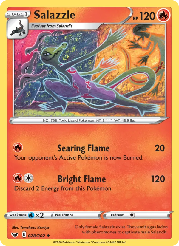Salazzle - Sword & Shield Pokemon Card