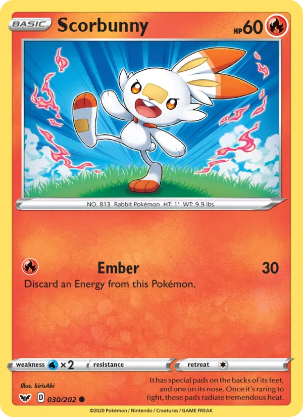 Scorbunny - Sword & Shield Pokemon Card