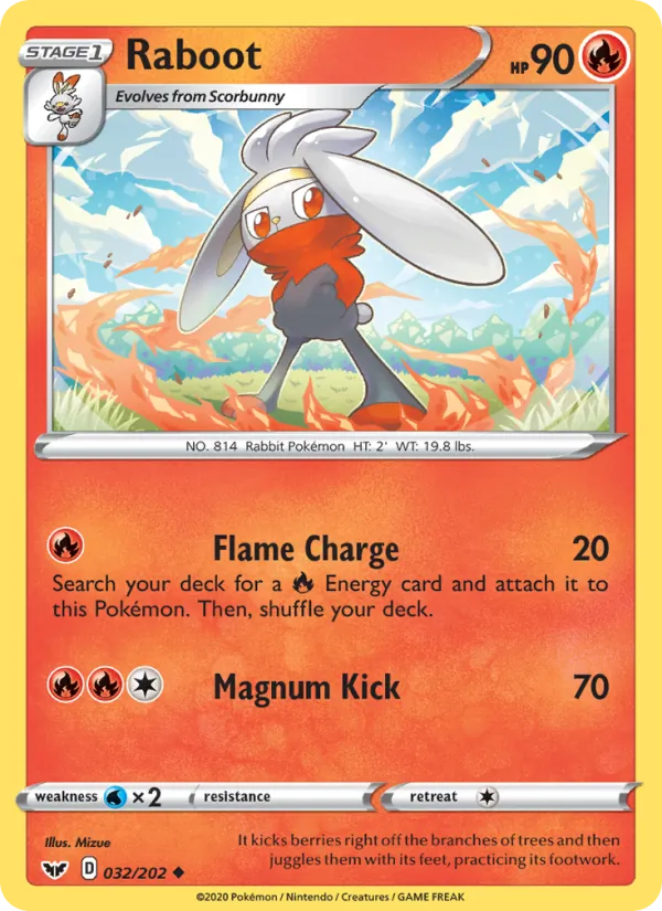 Raboot - Sword & Shield Pokemon Card