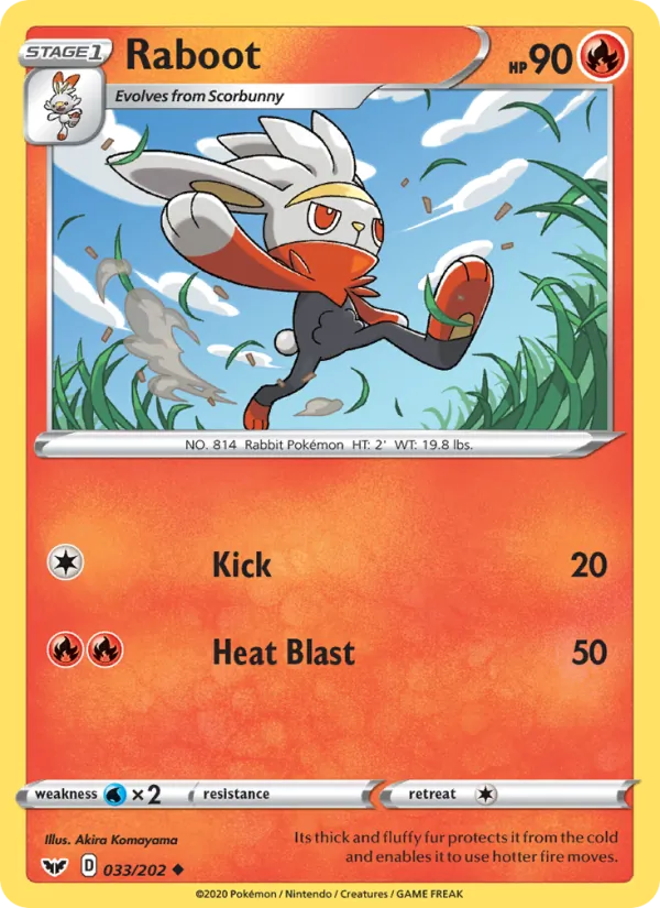 Raboot - Sword & Shield Pokemon Card