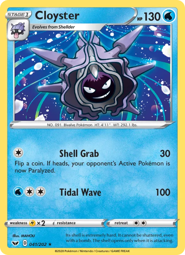 Cloyster - Sword & Shield Pokemon Card