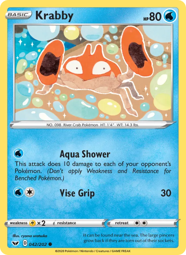 Krabby - Sword & Shield Pokemon Card