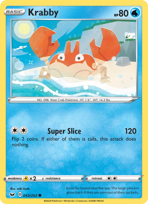 Krabby - Sword & Shield Pokemon Card