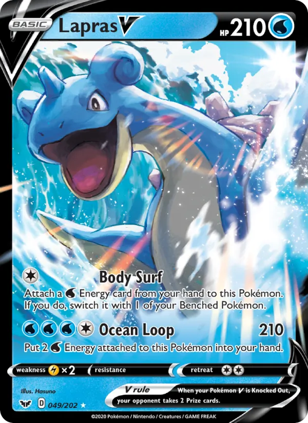 Lapras V - Sword & Shield Pokemon Card