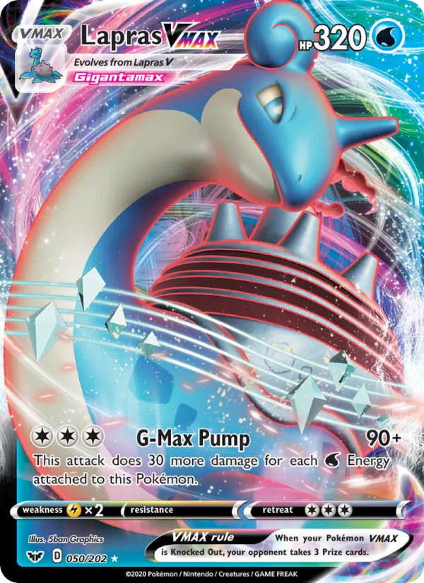 Lapras VMAX - Sword & Shield Pokemon Card