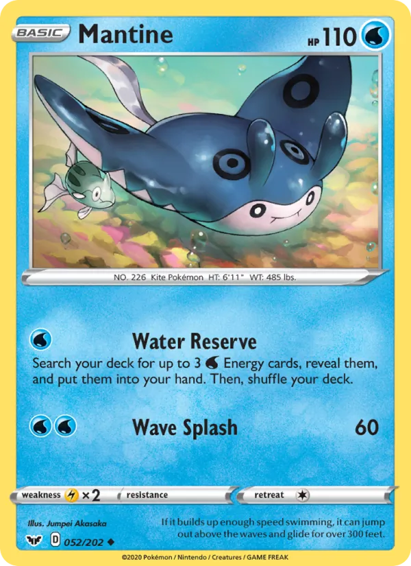 Mantine - Sword & Shield Pokemon Card