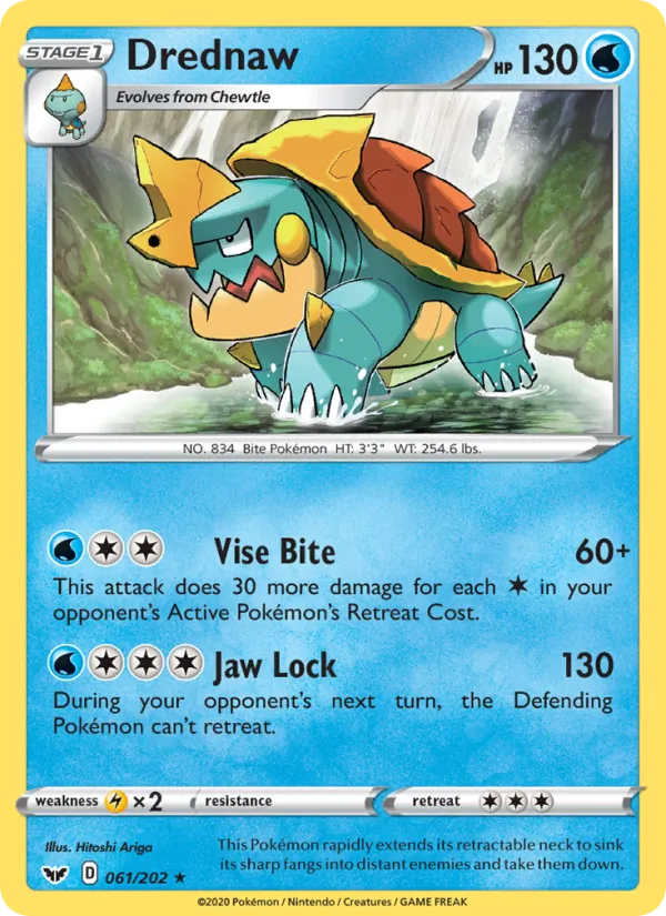 Drednaw - Sword & Shield Pokemon Card