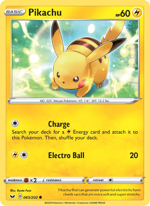 Pikachu - Sword & Shield Pokemon Card