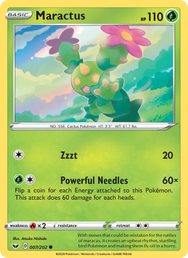 Maractus - Sword & Shield Pokemon Card