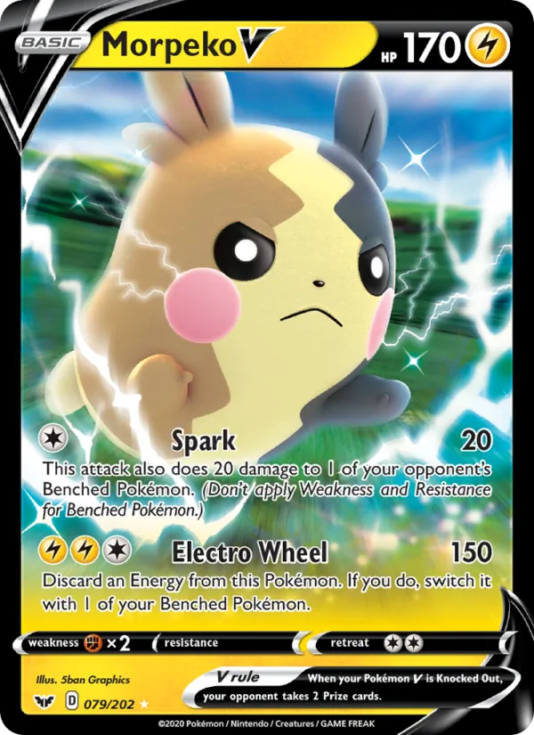Morpeko V - Sword & Shield Pokemon Card