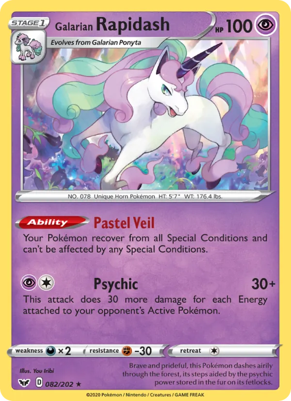 Galarian Rapidash - Sword & Shield Pokemon Card
