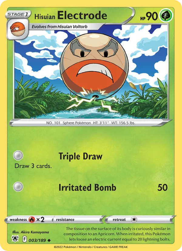 Hisuian Electrode - Astral Radiance Pokemon Card