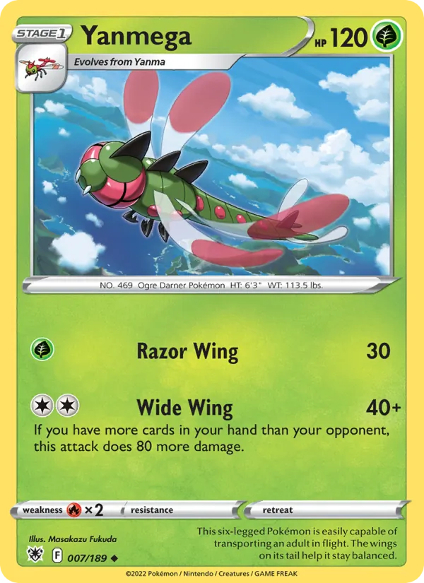 Yanmega - Astral Radiance Pokemon Card