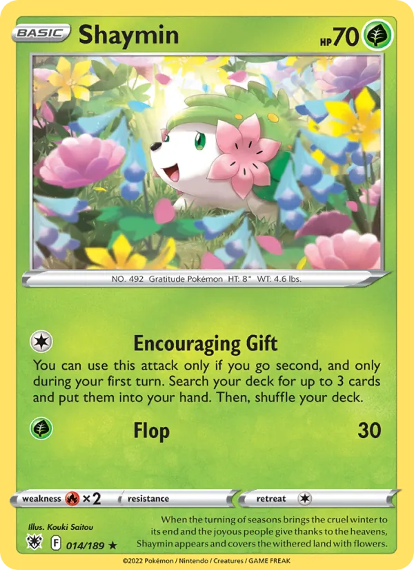Shaymin - Astral Radiance Pokemon Card