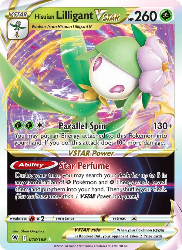 Hisuian Lilligant VSTAR - Astral Radiance Pokemon Card