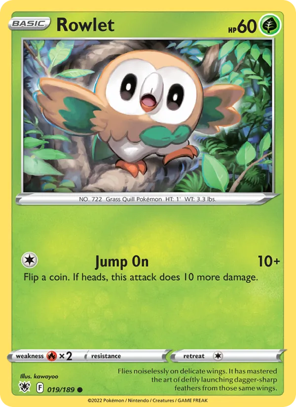 Rowlet - Astral Radiance Pokemon Card