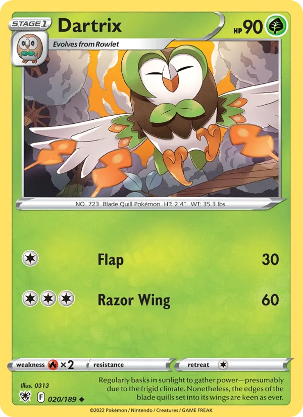 Dartrix - Astral Radiance Pokemon Card