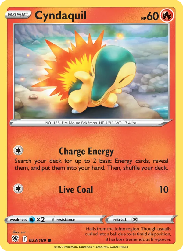 Cyndaquil - Astral Radiance Pokemon Card