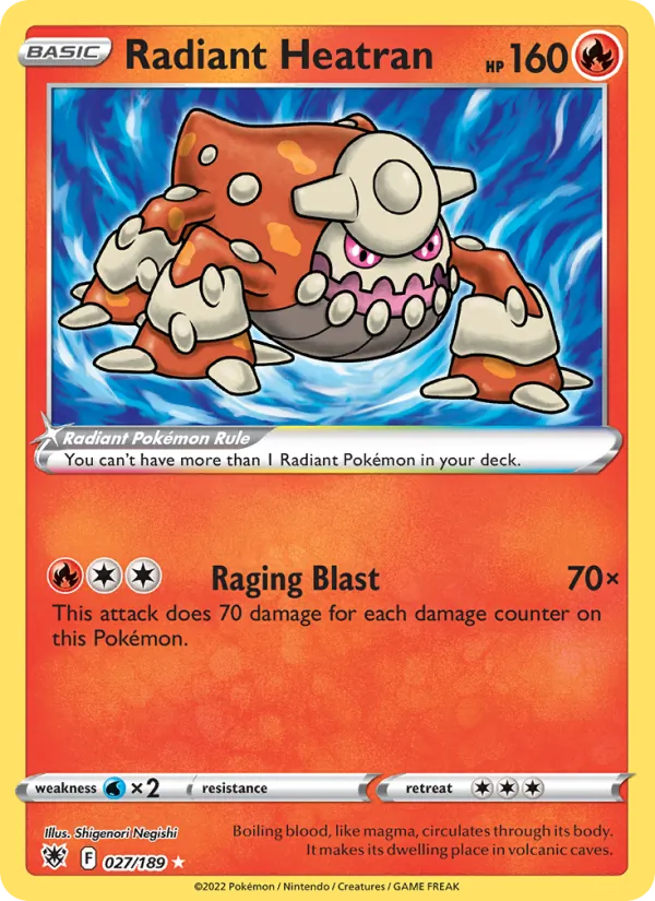 Radiant Heatran - Astral Radiance Pokemon Card
