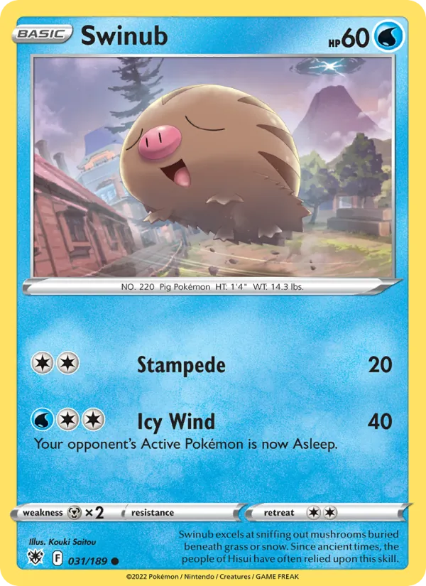 Swinub - Astral Radiance Pokemon Card