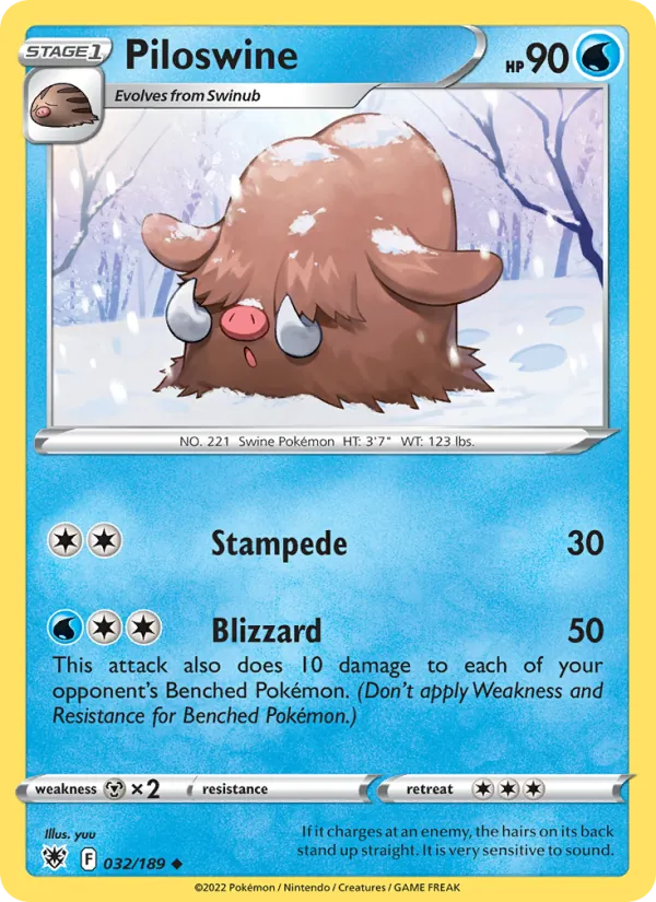 Piloswine - Astral Radiance Pokemon Card