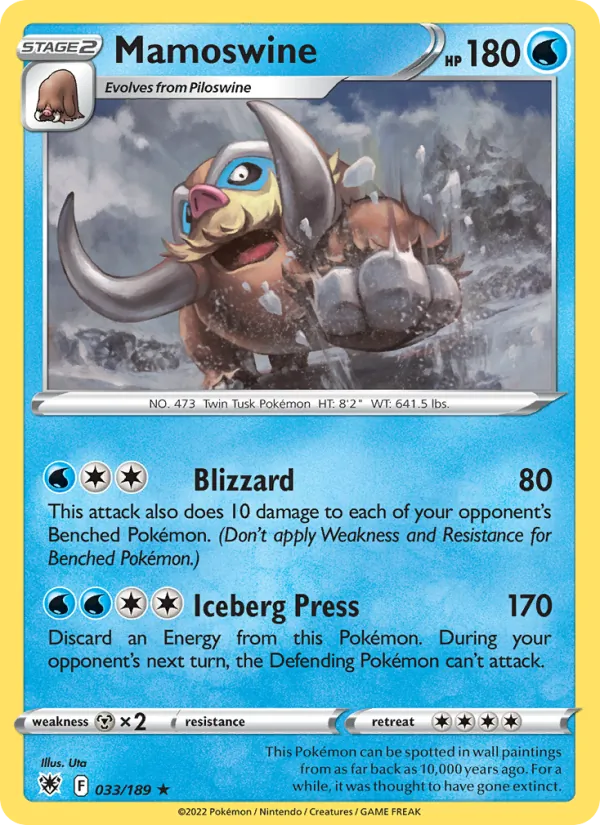 Mamoswine - Astral Radiance Pokemon Card