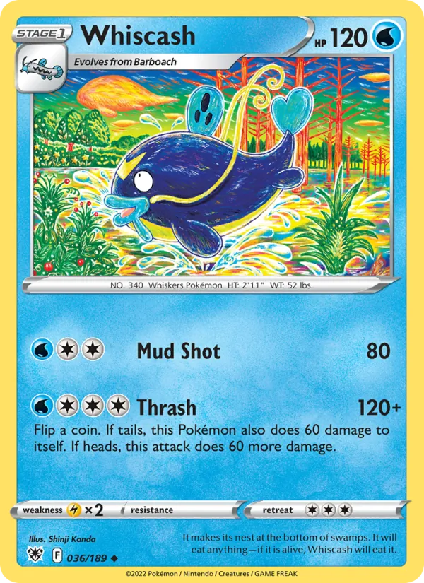Whiscash - Astral Radiance Pokemon Card